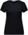 Bomont Rib T-shirt short sleeve Zwart dames