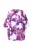 Ulla Popken Tussenjas  lila / violetblauw / wit