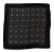 Dolce & Gabbana Zwarte Geometrische Patroon Vierkante Zakdoek Heren Schal
