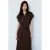 Mango blousejurk met ceintuur – bruin