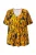 Ulla Popken Shirt  geel / zwart