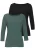 LASCANA Shirt  smaragd / zwart