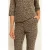 Expresso flared broek met panterprint – bruin