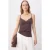 TRENDYOLMİLLA Dames Bruin Effen Mouwloos Regular fit Blouses