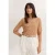 Bugatti Damen T-shirt van modal met ronde hals