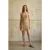 Geribbelde Vierkante Hals Bodycon Mini Jurk