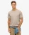 Superdry Mannen Overdyed Logo T-shirt met Losse Pasvorm Beige