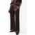 French Connection Satin Trouser Chocolate Ganache
