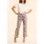 ICode Mauve Wide-leg Trousers With Parrot Print Parma