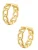 Hey Happiness Oorbellen ‘Chunky Chain’  goud