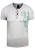 Olie-gewassen T-shirt met knoopsluiting