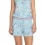 PJ Salvage Pyjama-shorts met print voor dames (Lichtblauw)