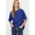 TRENDYOLMİLLA Dames Donkerblauw Effen Kort Oversized T-shirts