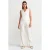 Hoge taille wijde crepe broek met riem