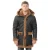 Heren winter schapenvacht capuchon duffelcoat-Helsinki