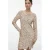 VERO MODA jurk met pailletten beige