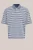 WE Fashion – Heren boxy fit polo met print – Boxy Fit – Blauw – Katoen –