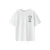 NAME IT KIDS T-shirt met backprint wit