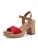 MARCO TOZZI Sandalen met riem  bruin / rood