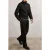 Reiss Ls Half Zip Brushed Ribbed Jumper Black