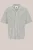 WE Fashion – Heren gebreid overhemd met structuur – Boxy Fit – Donkergroen – Katoen –