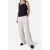 Another-Label wide leg regular waist broek met krijtstreep beige