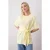 TRENDYOLMİLLA Dames Geel Effen Mouwloos Regular fit Blouses