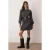 TRENDYOLMİLLA Dames Grijs Effen Extra Kort / Super Mini Lang Casual A-lijn Jurken