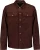 No Excess Overshirt Full Button Suede Bruin heren