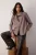 TRENDYOLMİLLA Dames Bruin Geruit Lang Oversized Overhemden