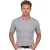 katoenen Gentiluomo poloshirt grijs effen normale fit