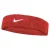 Nike Klassieke Swoosh Hoofdband (Rood/Wit)