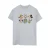 Disney Dames/Dames Mickey Mouse And Friends Gezichten Katoenen Vriendje T-shirt (Sportgrijs)