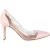 Gianvito Rossi Plexi 85 PVC Pumps in Roze Leer