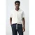 Mango Man regular polo gebreid wit