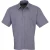 Premier Heren Korte Mouw Formele Poplin Gewoon Werk Shirt (Staal)