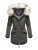 Navahoo Premium Dames Winterjas Lady Like – Klassieke Parka met Afneembare Kunstbontkraag