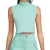Nike mouwloze mintgroene cropped top