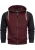 INDICODE JEANS Sweatvest ‘ Pulko ‘  navy / bordeaux