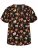 Zizzi Blouse ‘Caanni’  beige / olijfgroen / oranje / zwart