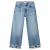 Mango Kids high waist gebloemde wide leg jeans medium blue denim