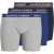 Jack & Jones Heren plus size boxershorts trunks jacsway 3-pack effen grijs/blauw/donkerblauw