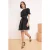 TRENDYOLMİLLA Dames Zwart Effen Kort / Mini Kort Casual Skater Jurken