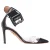 Aquazzura PVC Enkelband Sandalen in Zwart Leer