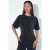 Geribbeld Crew Neck Korte Mouwen Blouse