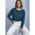 Shirt met lange mouwen, ronde hals en gerolde rand