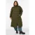 Zizzi Plus Size winterjas met split – donkergroen