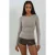 Zachte Lange Mouwen Fitted Top
