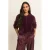 Expresso gebreid vest – donkerrood