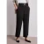 Street One Dames Wide Legs broek met riem en leoprint in Zwart